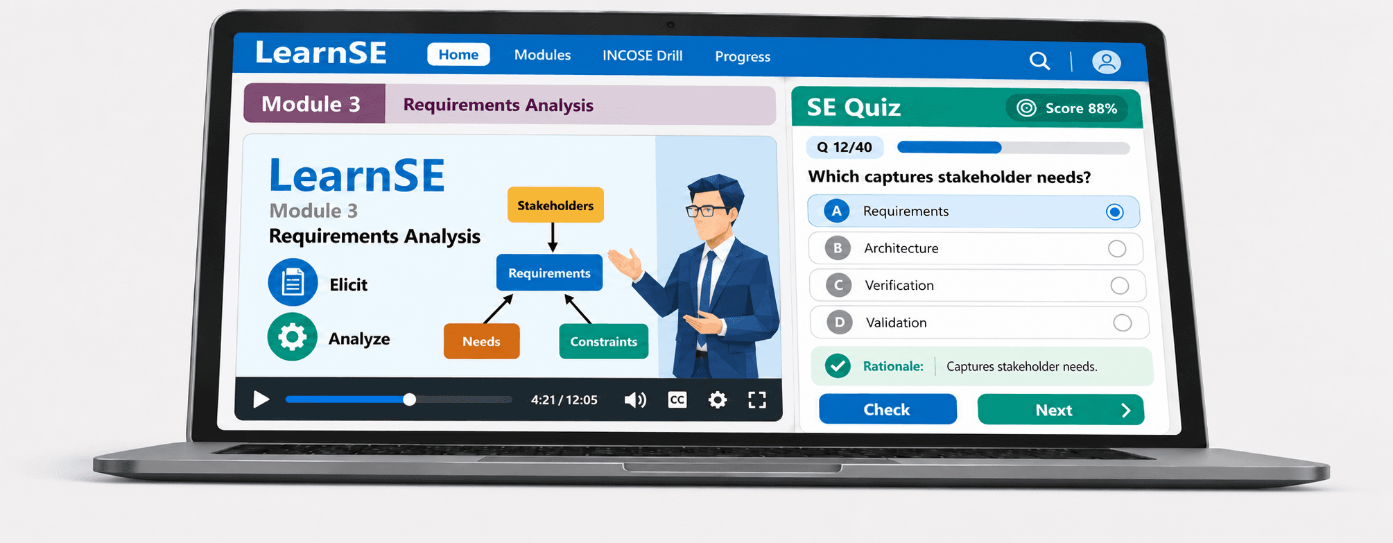 LearnSE Systems Engineering Learning Platform Preview